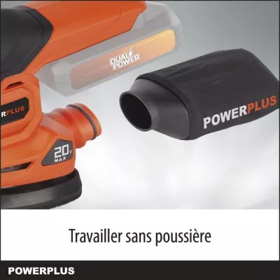 Multi -wireless sander 20V + 1x abrasive 80g - Dual Power Powdp50200 -