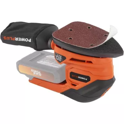 Multi -wireless sander 20V + 1x abrasive 80g - Dual Power Powdp50200 -