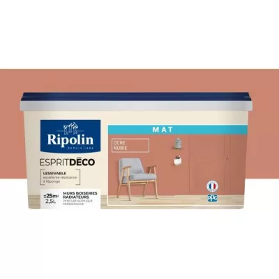 Ripolin nubia ocher matte interior wall paint 2.5L