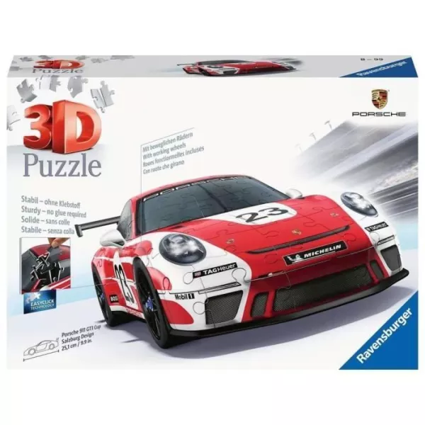 3D puzzle Porsche 911 GT3 Cup Salzburg (with grid)