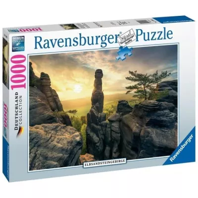 Puzzle 1000 pieces Monolithe, Montagnes de gres de l'Elbe - Adultes et