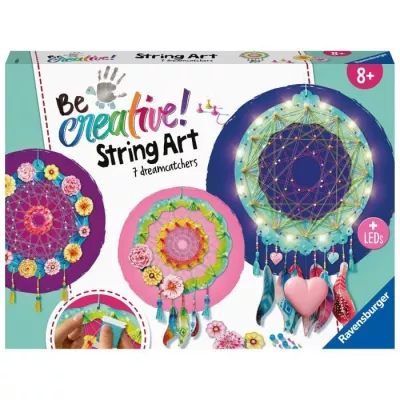 Be Creative String Art Maxi, Dreamcatchers, 7 attrape-reves, Création