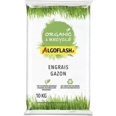 Organic 100% Vegetable Lawn Fertilizer - Algoflash Naturasol - 10kg