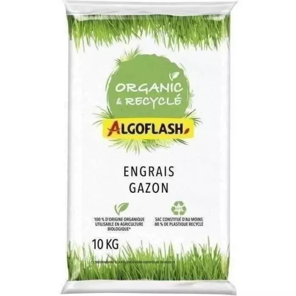 100% vegetable lawn fertilizer - Algoflash Naturasol Naturasol - Organic and recycled - 10kg