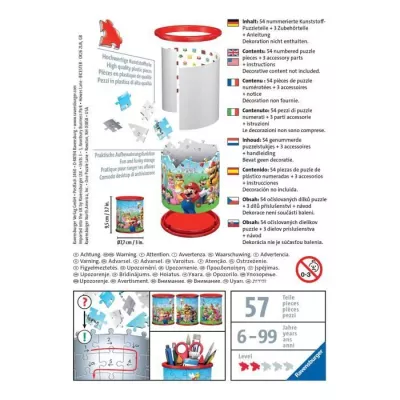 Pot a crayons 3D Super Mario - Ravensburger - Puzzle enfant - 54 piece