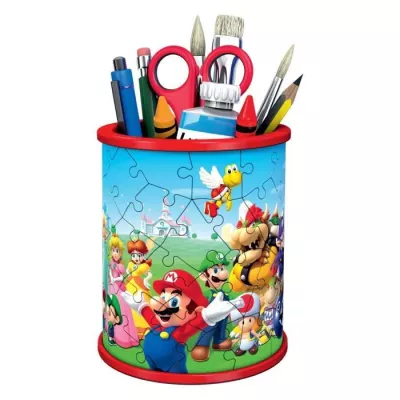 3D puzzle pencil holder - Super Mario