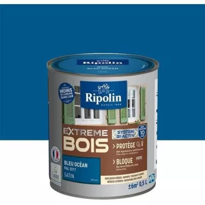 RIPOLIN Peinture Bois Satin Haute Protection 10 ans qui Protege et Mag