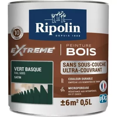 RIPOLIN Peinture Bois Satin Haute Protection 10 ans qui Protege et Mag