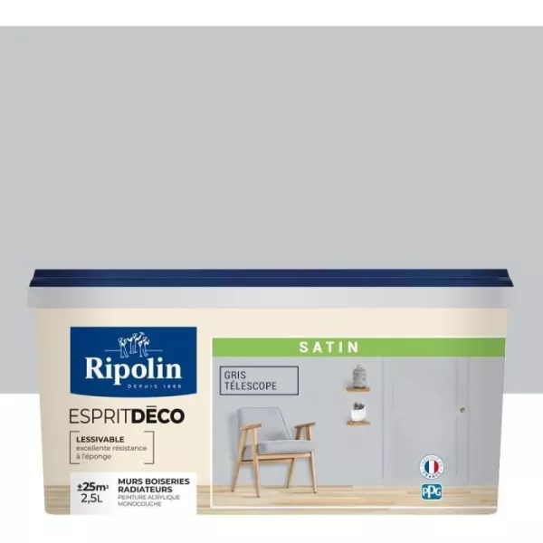 RIPOLIN ESPRIT DECO GR TELESCO SATIN 2.5L