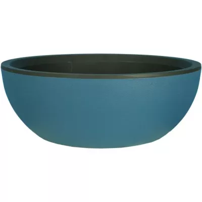 Bac a fleurs rond RIVIERA COUPE GRANIT - Plastique - Diametre 40 cm -