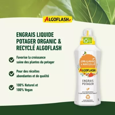 Engrais liquide potager bio - ALGOFLASH NATURASOL NATURASOL - 1L