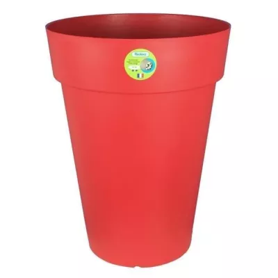 RIVIERA Pot de fleurs Soleilla - Rond - Ø 40 x 53 cm - Rouge