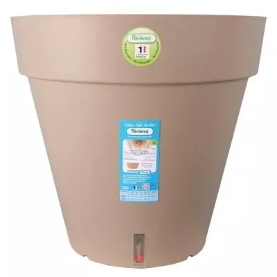 RIVIERA Pot de fleurs Loft avec réserve d'eau - Rond - Ø 50 x H 46 c