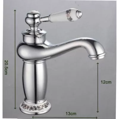 Mitigeur lavabo ROUSSEAU MARPLE chromé - Cartouche céramique Ø 3,5