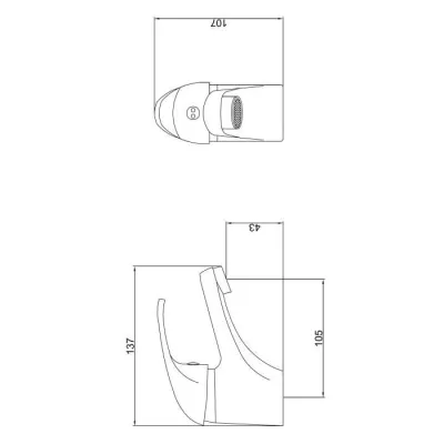 ROUSSEAU Robinet mitigeur lavabo Belfort - Chromé