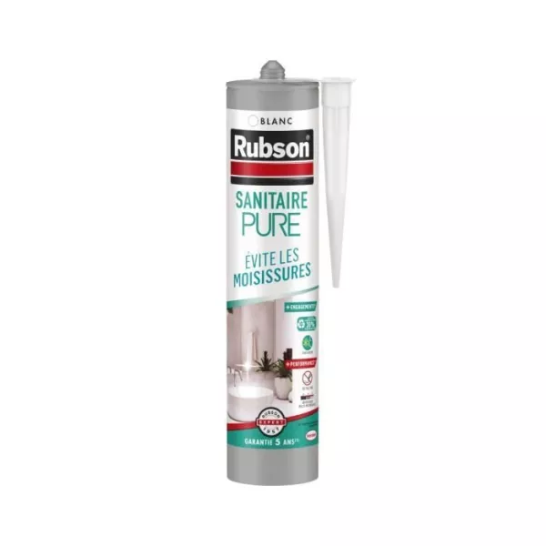 Mastic Pure - RUBSON - Sanitaire - Blanc - 280 ml