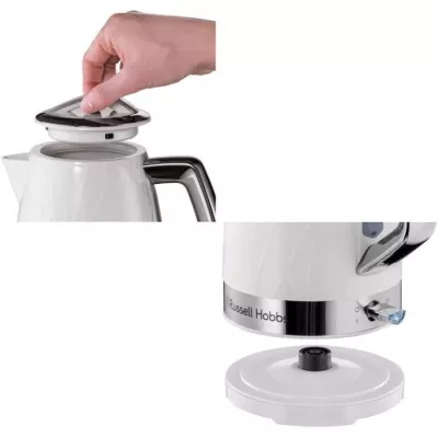 Bouilloire Russell Hobbs 28080-70 1,7L - Ebullition Rapide - Base Mult