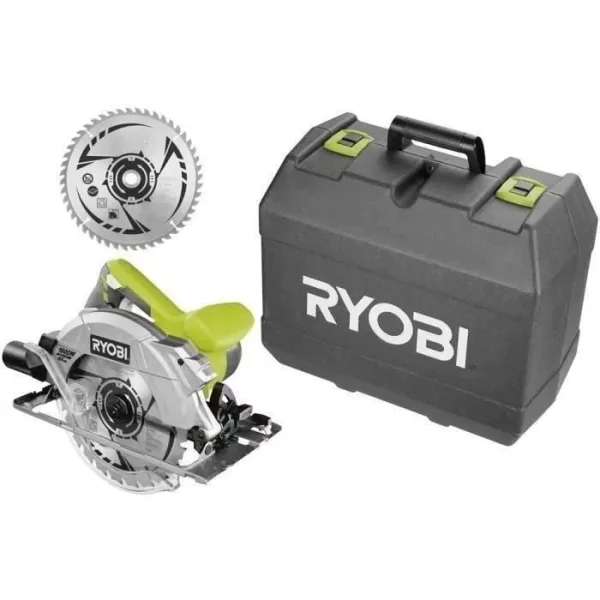 RYOBI Scie circulaire 1600 Watts + 2 lames