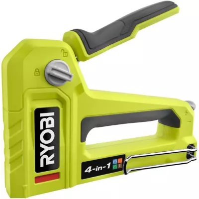 Agrafeuse cloueuse 4 en 1 - RYOBI - Agrafe T50 et T25 jusqu'a 14 mm, a