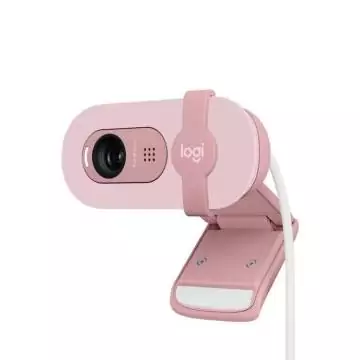 Webcam - Full HD 1080p - LOGITECH - Brio 100 - Microphone intégré - Rose - (960-001623)960001623pribey