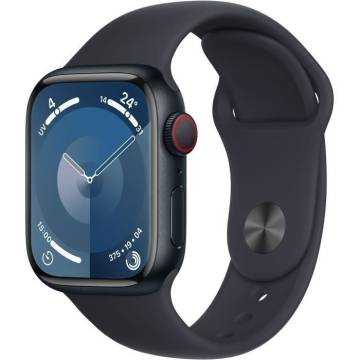 Apple Watch Series 9 GPS - 41mm - Boîtier Midnight Aluminium - Bracelet Midnight Sport Band - M/LWATCHS941N41pribey