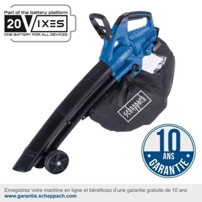 Souffleur/aspirateur de feuilles sans fil SCHEPPACH BC-BLV720-X 20V IX