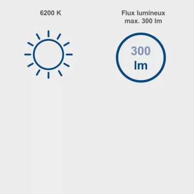 Lampe torche - SCHEPPACH - 20V IXES - 6200k - 300lm - 16h d'autonomie