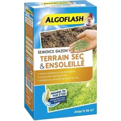 ALGOFLASH - Gazon terrain sec ensoleillé 1kg