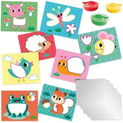 Eco finger painting cards - SES CREATIVE - Speak with the p