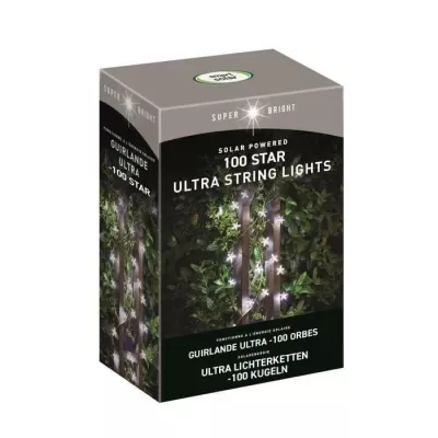 Guirlande d'extérieur SMARDTV - Ultra 100 étoiles LED - 15L - Energi