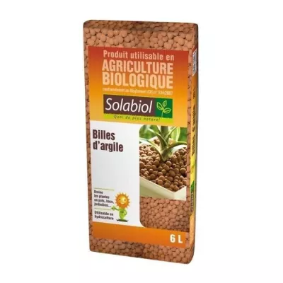 SOLABIOL SOARG6 Billes d'argile-Sac 6 L-Utilisable en Agriculture Biol