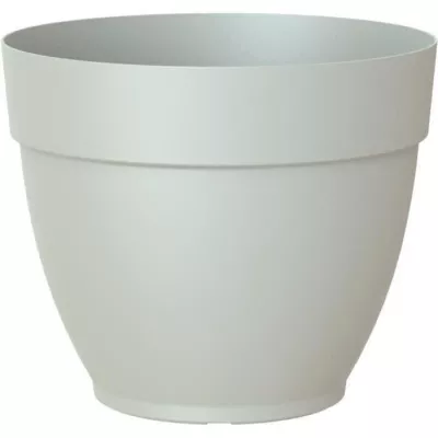 Pot De Fleur Moderne 35cm Gris Clair