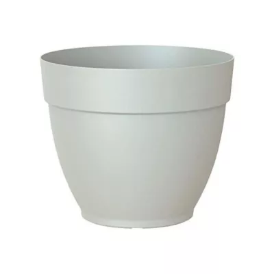 Pot De Fleur Moderne 35cm Gris Clair