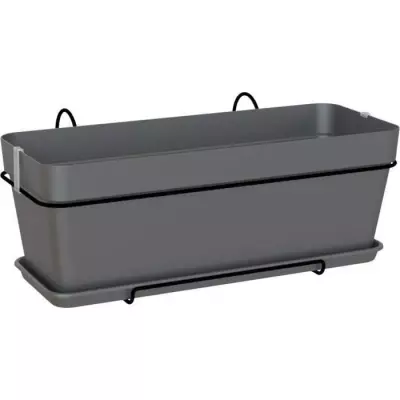 Kit Jardinière ARTEVASI Capri 50cm Anthracite - Pratique et Élégant