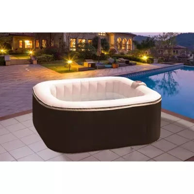 Spa gonflable SUNSPA - AC01 - 157 x 67 cm - 4 places - Carré (Livré