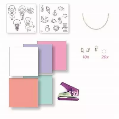 Coffret de création de bijoux en plastique fou - SYCOMORE - Corail, v