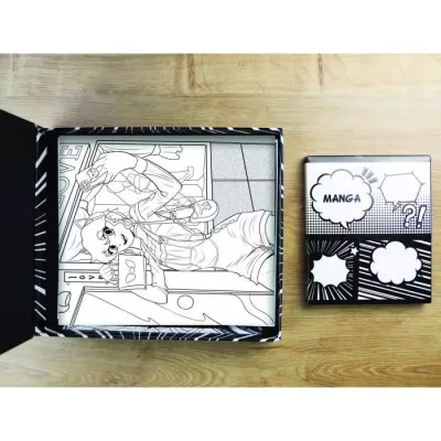 Coffret créatif manga fille - Sycomore - 10 papiers layout imprimés