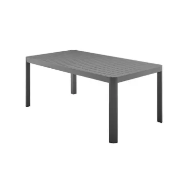 Table de jardin extensible sur 1 côté - Aluminium - 180/240 x 100 x