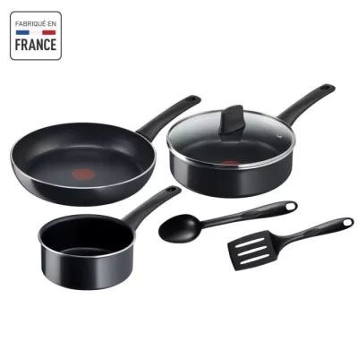 TEFAL Generous Cook Batterie de cuisine 6 p, Casserole, Poele, Sauteus