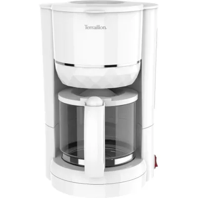 Filter coffee maker – TERRAILLON - 15353 DIAMANT White - 1.25L - 980W -