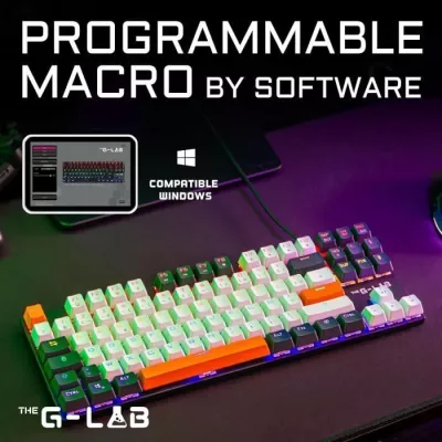 Clavier Gaming - THE G-LAB - KEYZ-MERCURY-C/FR - Mécanique - TKL - 3c