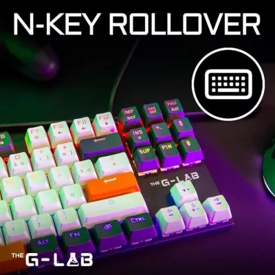 Clavier Gaming - THE G-LAB - KEYZ-MERCURY-C/FR - Mécanique - TKL - 3c