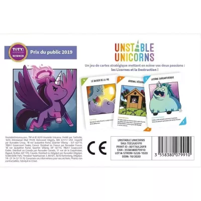 TeeTurtle | Unstable Unicorns | Jeu de société amusant