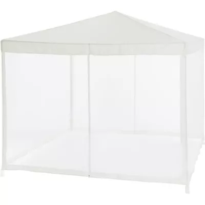 Tonnelle de jardin avec 4 moustiquaires - 3x3m - Acier et polyester 14