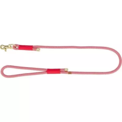 Laisse TRIXIE Soft Rope - S–XL: 1m - ø 10 mm - Rouge et creme