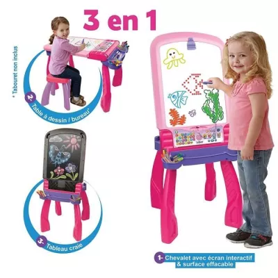 VTECH Magi interactive easel 3 in 1 pink