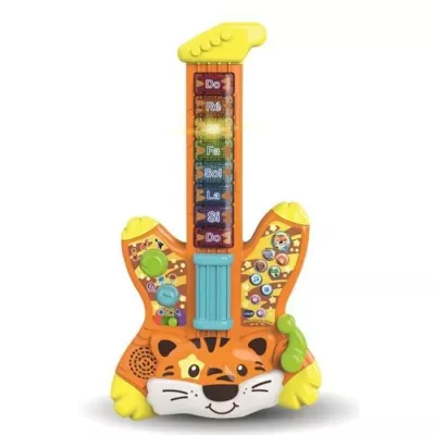 VTECH BABY - Jungle Rock - Guitare Electrique Tigre - Jouet Musical En