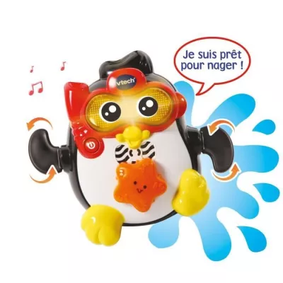 Jouet de Bain interactif VTECH BABY - Gédéon, Champion de Natation -