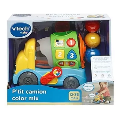 VTECH BABY - P'tit Camion Color Mix - Véhicule Interactif - Garçon -