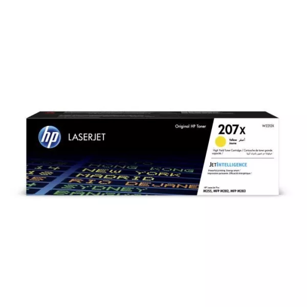 HP Toner jaune LaserJet 207X authentique grande capacité